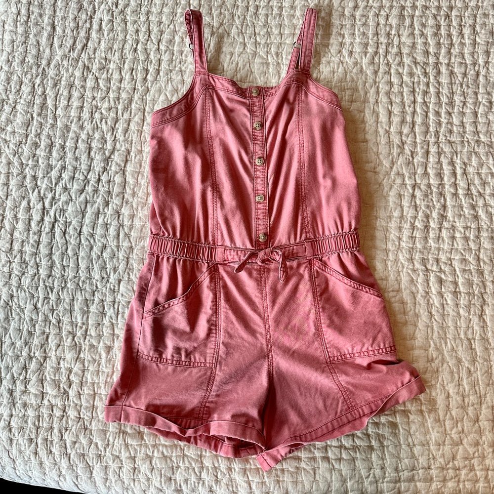 Girls Pink Romper Abercrombie Kids